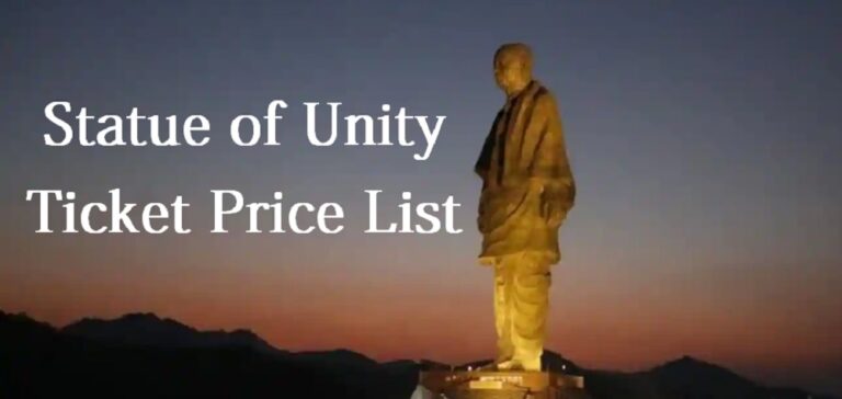 Statue Of Unity Ticket Price List 768x364 